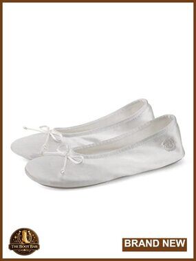 Women's Ballerina House Slippers Memory Foam Satin Bow Indoor